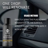 Ouhue Plastic Refreshing Nano Coating – Advanced Car Interior And Exterior Plastic Restorer For A Like-New Shine And Long-Lasting Protection
