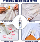 Clothes Oil Stain Remover – Instant Fabric Cleaner for Stubborn Grease, Food & Makeup Stains | Laundry Emergency Rescue Spray